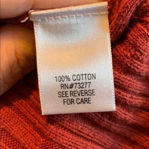 Croft and Barrow Burnt Orange Knit Sweater Small - Picture 8 of 8